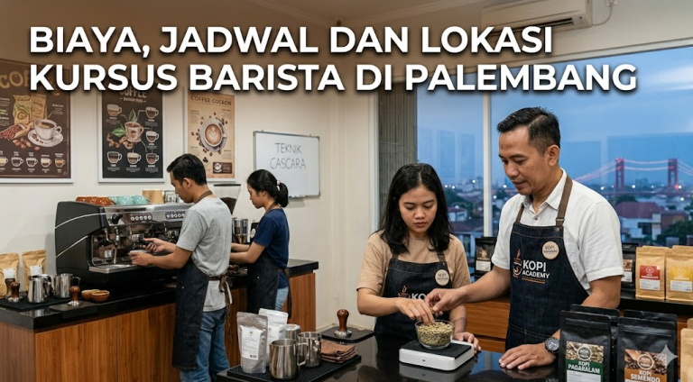 Biaya, Jadwal dan Lokasi Kursus Barista di Palembang 2026